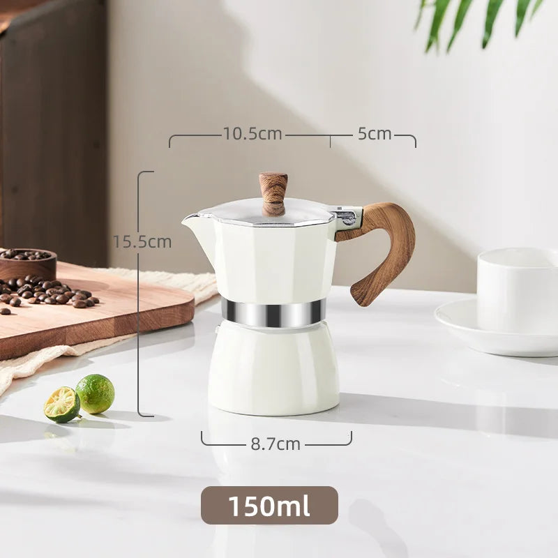 DecorBites™ 300ml Classic Coffee Machine by GIANXI: Aluminum Italian Stove Top Mocha Pot