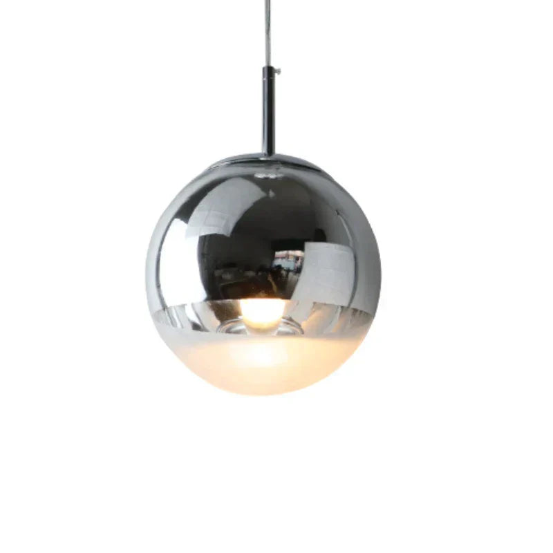 DecorBites™ Glass Ball LED Chandelier: Luxury Modern Single Head Design for Home & Commercial Spaces