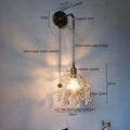 DecorBites™ Crystal Copper LED Wall Sconce Light for Home Decor & Indoor Lighting