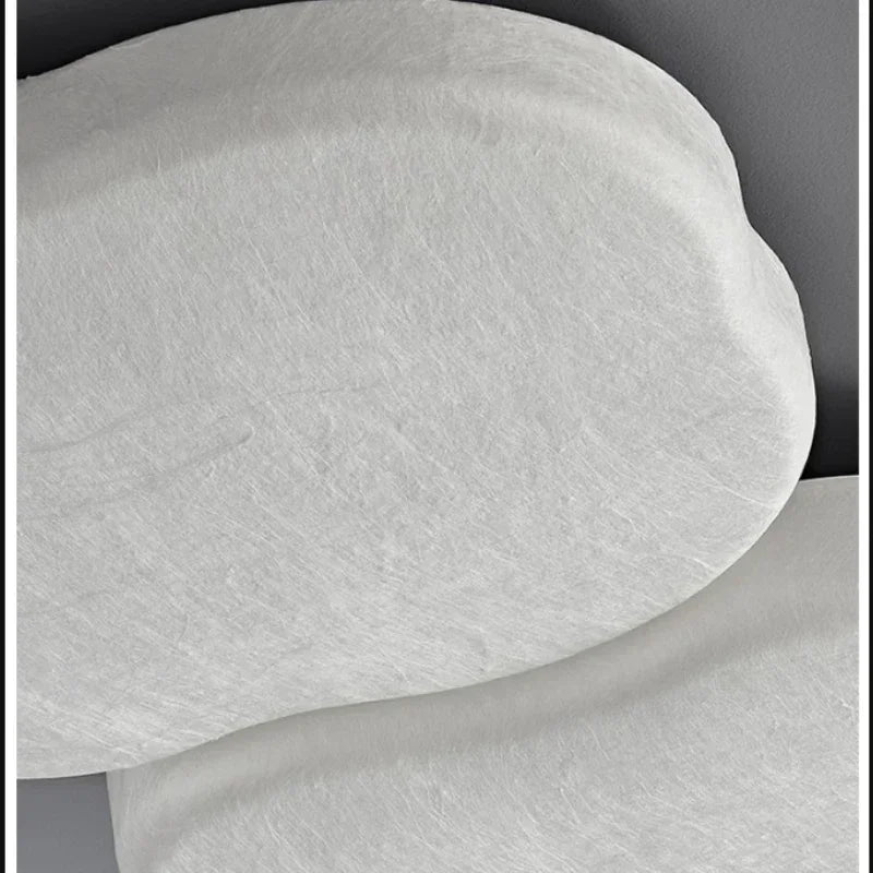 DecorBites™ French Cream Silk Ceiling Light | Simple Wabi-Sabi Style Retro Bedroom Lamp