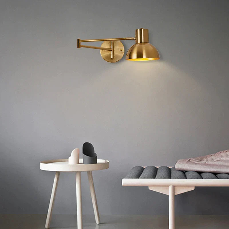 DecorBites™ Adjustable Swing Arm Wall Lamp for Bedroom, Restaurant, and Luxury Ambiance