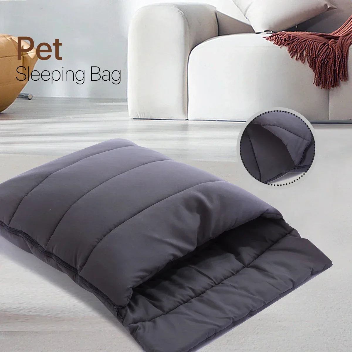 DecorBites™ Cozy Cat Cave Bed, Washable Soft Hideaway for Indoor Cats