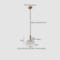 DecorBites™ Clear Glass LED Hanging Lamp French Style Pendant Light for Home Decor