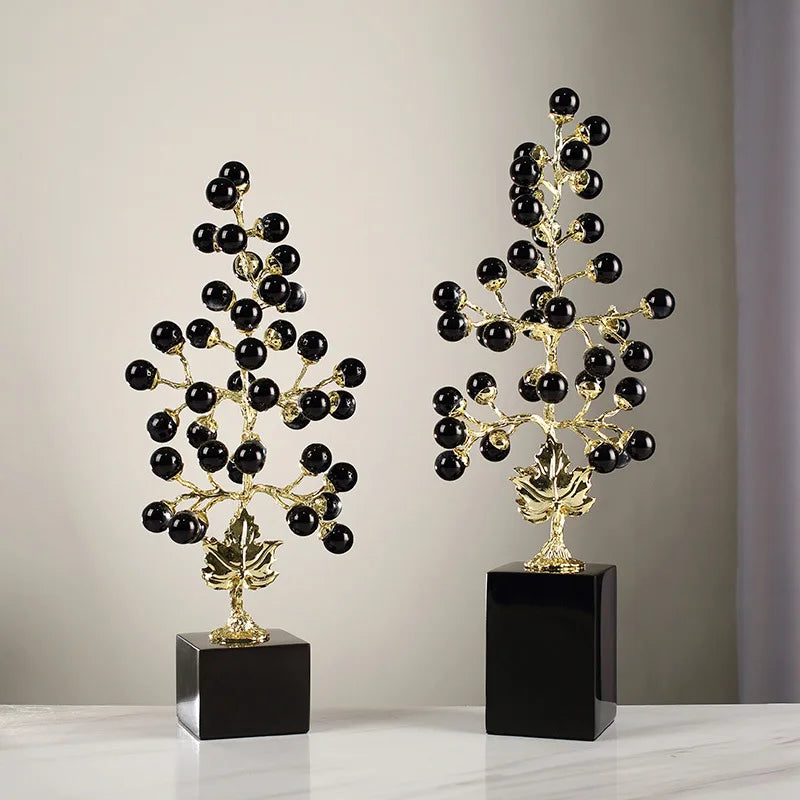 DecorBites™ Grape Vine Metal Sculpture Handicraft Home Decor Figurine