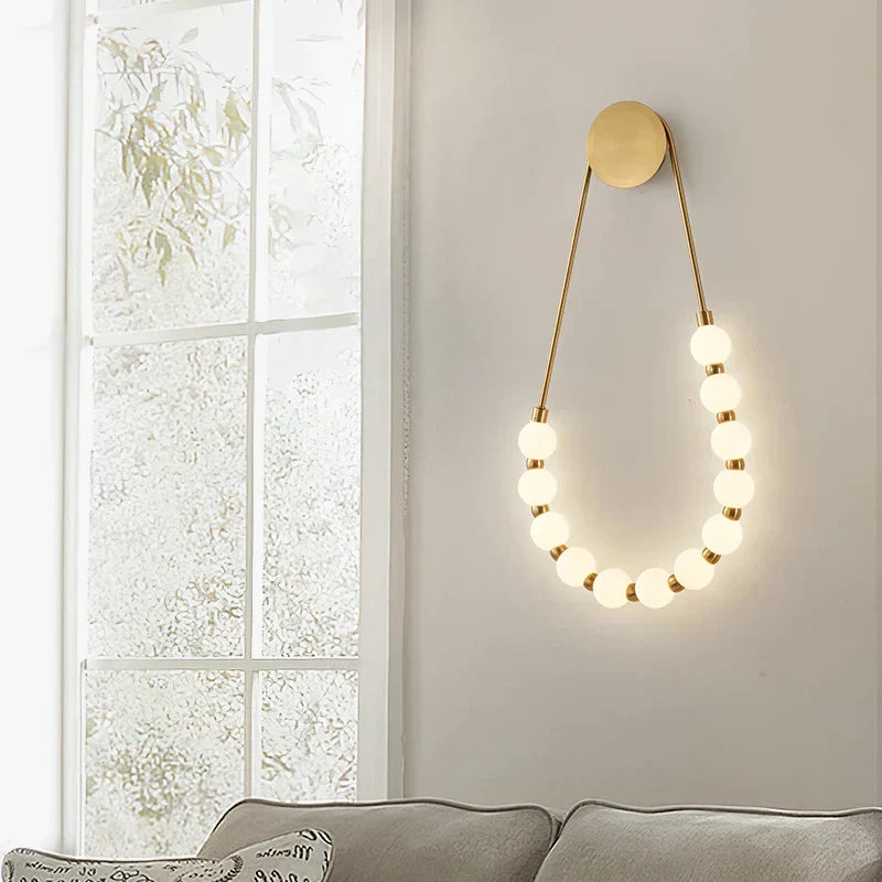 مصباح حائط ماجيك بين غير متماثل بتصميم إيطالي كريمي من DecorBites™
