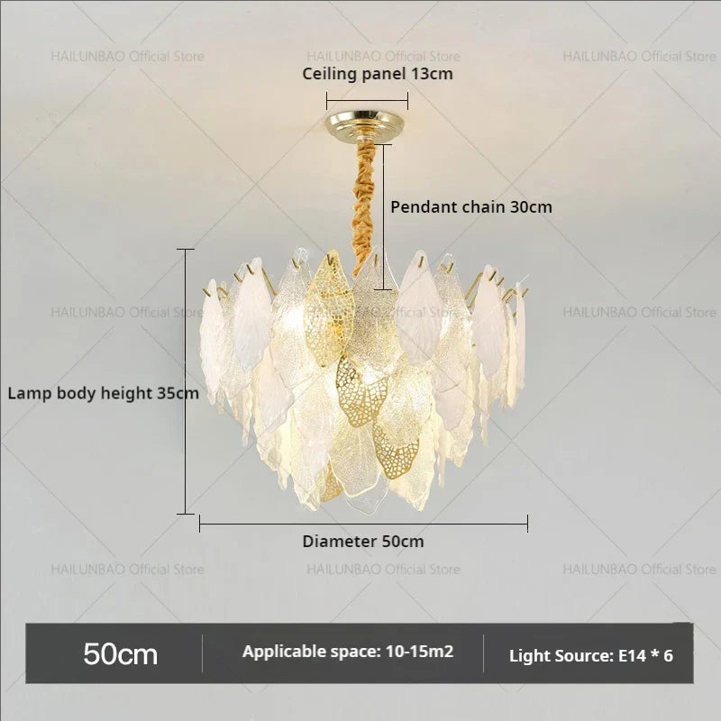 DecorBites™ French Crystal Chandelier for Elegant Living Room, Bedroom, or Restaurant