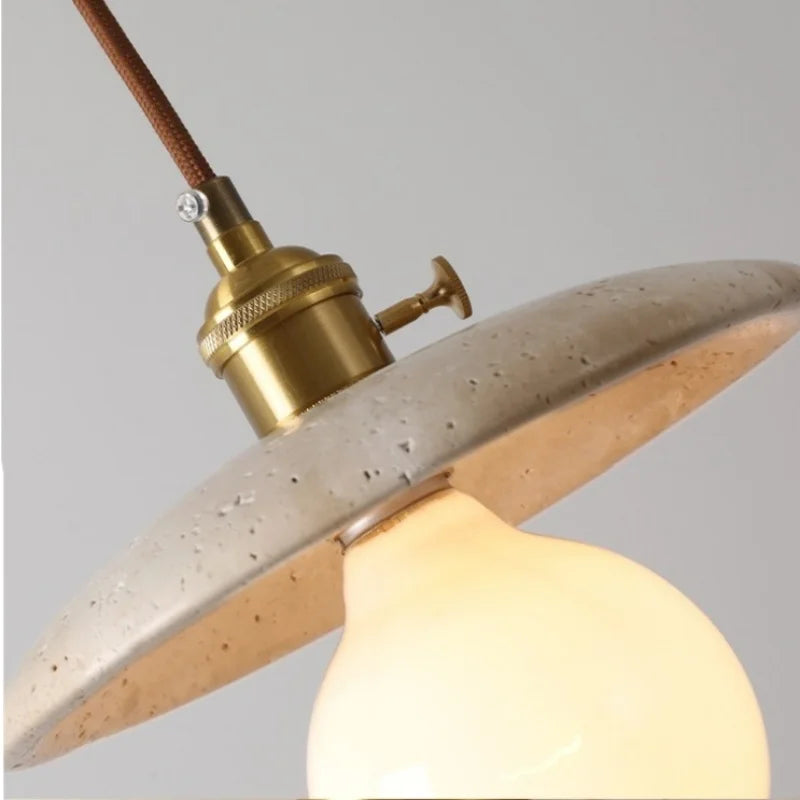 DecorBites™ Glass Ball LED Pendant Light Yellow for Home Decor Dining Living Room