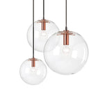 Nordic Clear Glass Globe Pendant Light