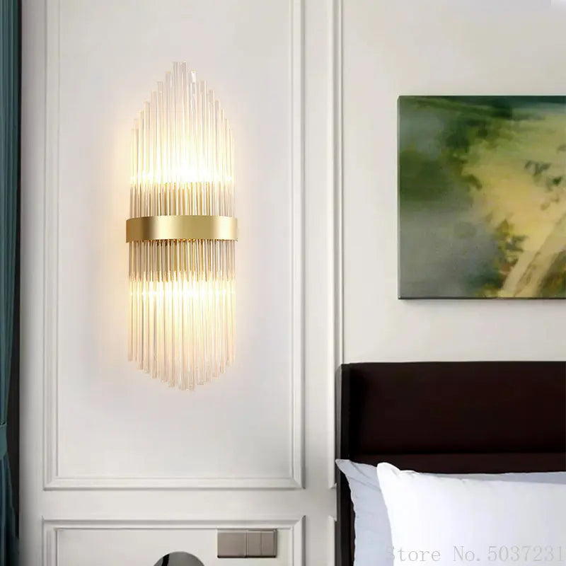 DecorBites™ Crystal Modern Wall Sconce Lamp for Bedroom & Living Room