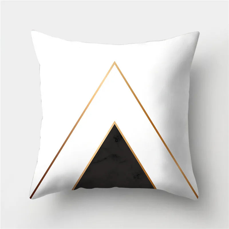 DecorBites™ Geometric Stripes Pillowcase 45x45cm Polyester Cushion Cover for Living Room