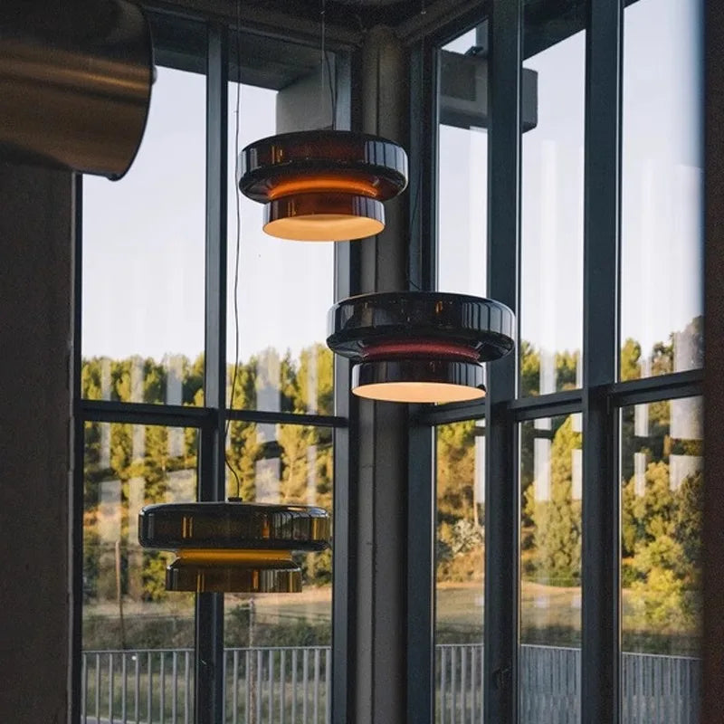 DecorBites™ Italian Glass Pendant Light for Dining Table and Cafe Decor