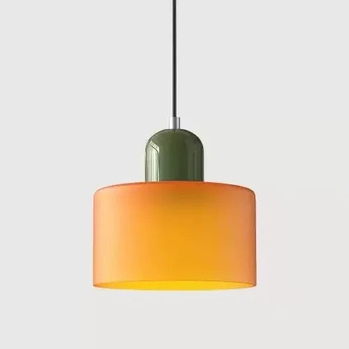 Vintage Stained Glass Mini Pendant Light