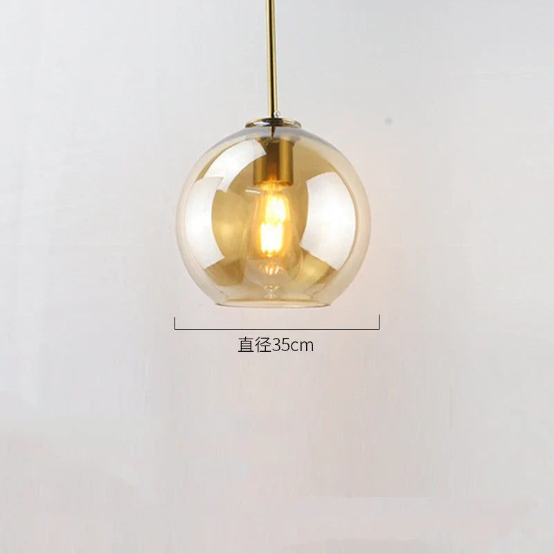 DecorBites™ Glass Ball LED Pendant Lights for Chic Home Decor and Lighting