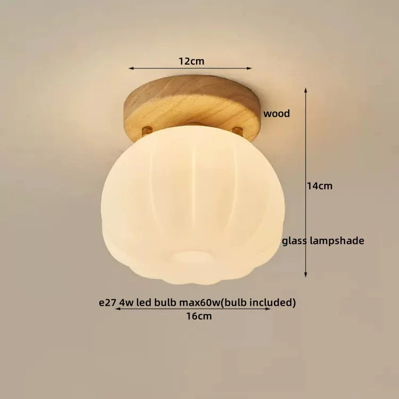 DecorBites™ LED Wood Canopy Ceiling Lamp Modern Living Room Light Fixtures