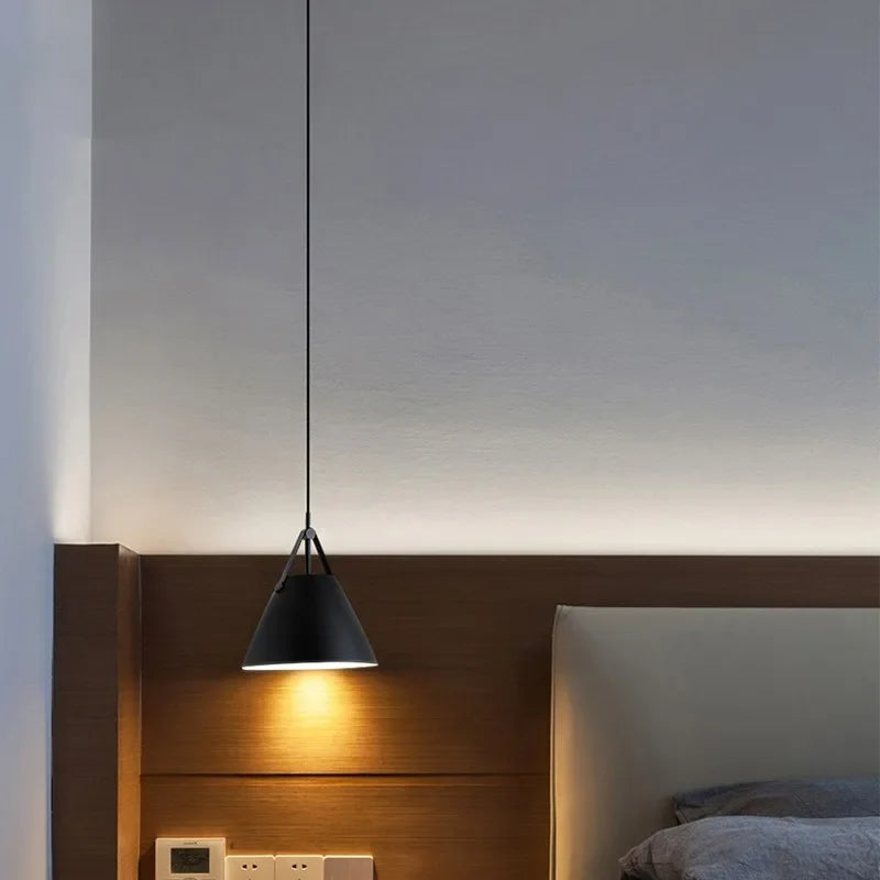 Scandinavian Painted Metal Pendant Light