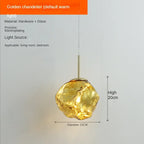 Modern Ice Glass Pendant Light