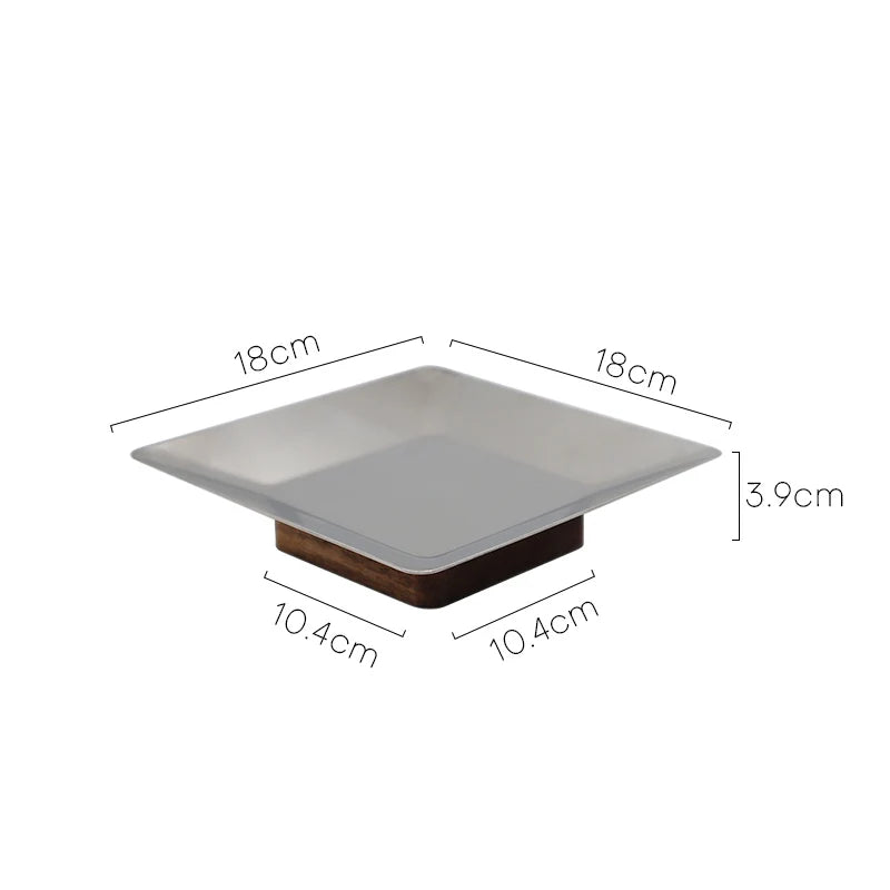 DecorBites™ Acacia Wooden Fruit Bowl Tray for Living Room Coffee Table Décor