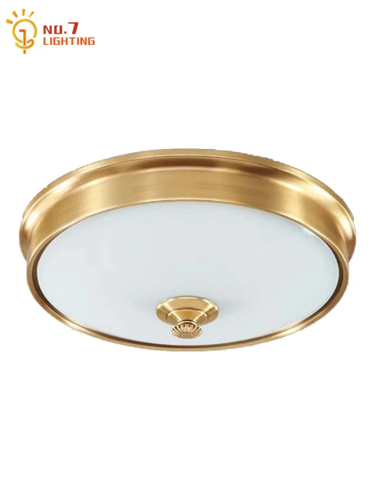 DecorBites™ Gold Lustre Copper Ceiling Lamp LED E14 Minimalist Modern Light Fixtures