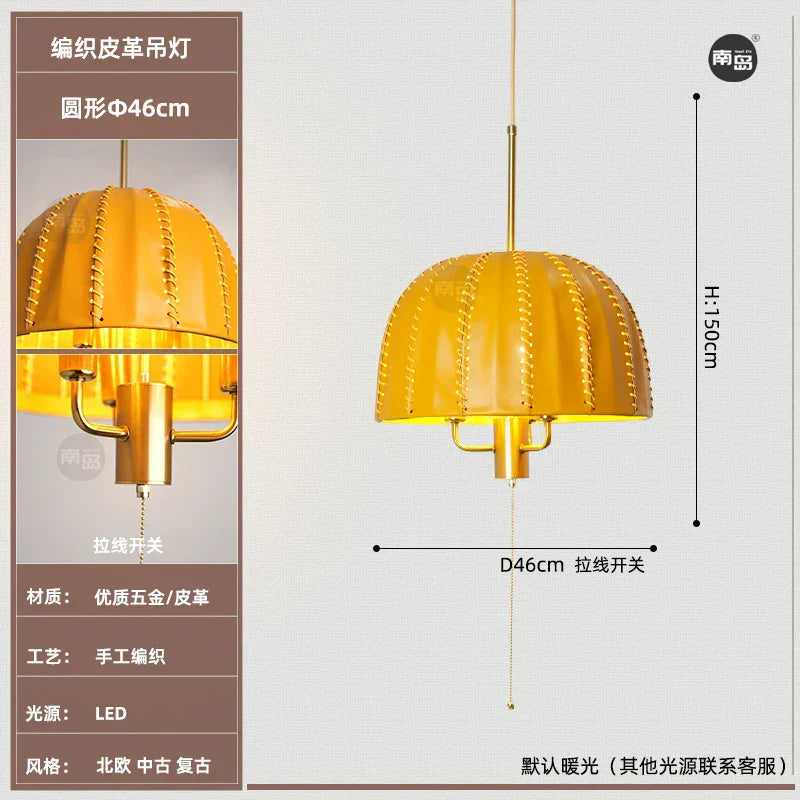 ثريا جلد DécorBites™‎: تصميم أوروبي برأس واحد لغرفة النوم