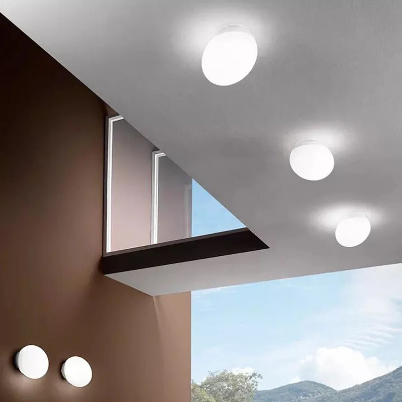 DecorBites™ Glass Egg Wall Sconces Lamp Ceiling Light with E27 Led Bulb