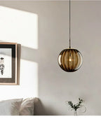 Nordic White Glass Globe Pendant Light