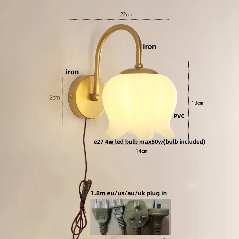 DecorBites™ مصباح جداري LED من الحديد بمفتاح سحب لسلم المنزل الحديث