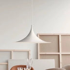 Minimalist Horn Pendant Light in Black or White