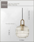 DecorBites™ مصباح معلق زجاجي ياباني: مصباح LED حديث على الطراز الاسكندنافي لغرفة النوم والديكور المنزلي