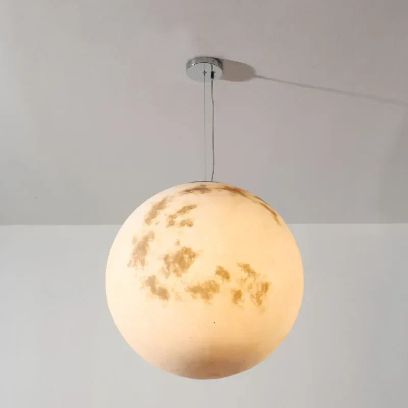 DecorBites™ Full Moon Chandelier: Nordic Retro Ball Pendant Light for Modern Home Decor