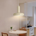 Nordic Cream Mushroom Pendant Light in Painted Aluminum
