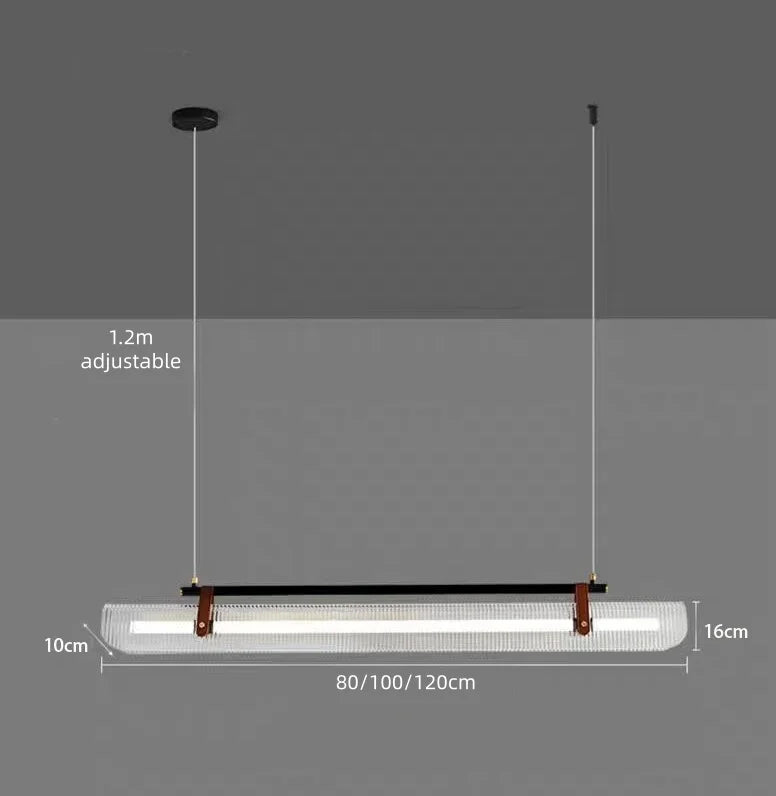 Nordic Minimalist Acrylic Strip Pendant Light