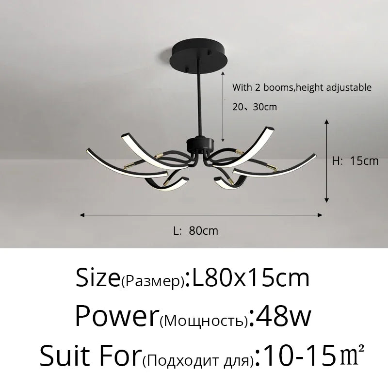 ثريات DecorBites™ LED لغرفة المعيشة الحديثة وغرفة النوم وغرفة الدراسة وإضاءة المطبخ