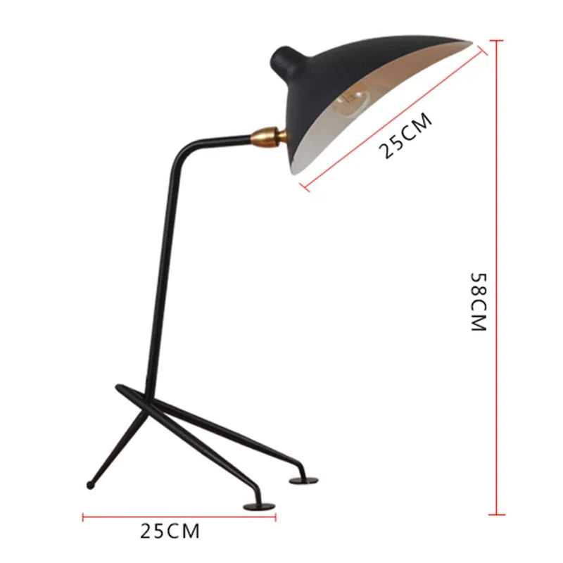 DecorBites™ Black Nordic Floor Lamp for Living Room, Designer Aluminum Standing Light