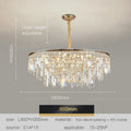 DecorBites™ Crystal LED Chandelier for Living Room, Dining & Bedroom - High-end Luxury Lighting