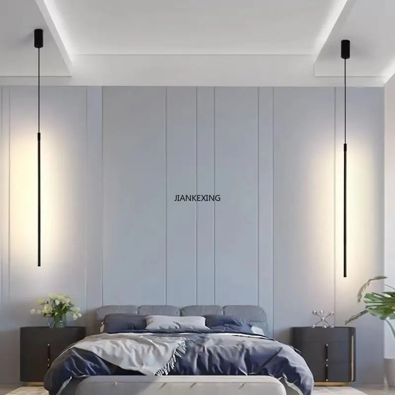 ثريا LED لاين من DecorBites™: إضاءة إبداعية بنمط شمالي لغرفة المعيشة وغرفة النوم