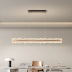 Nordic Linear Brushed Stainless Steel Pendant Light