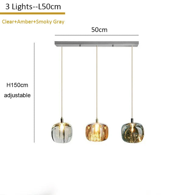 DecorBites™ Crystal LED Chandelier: Modern Staircase Pendant Light for Stylish Home Decor