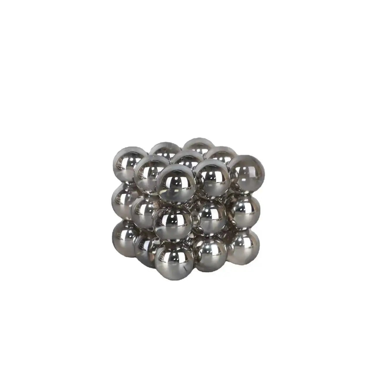 DecorBites™ Geometric Crystal Glass Ball Stack Blocks Home Decoration