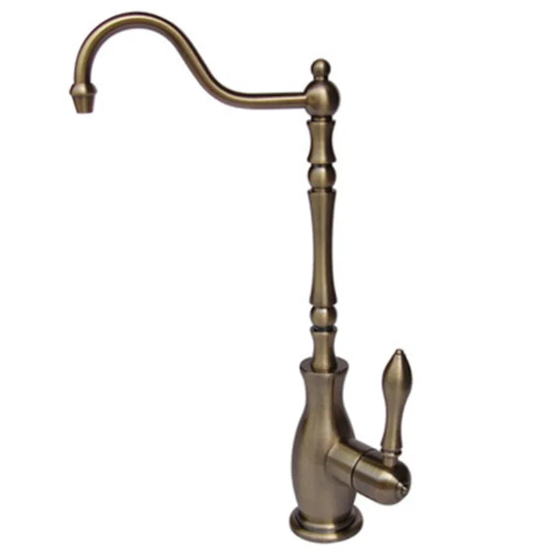 DecorBites™ Gold Kitchen Sink Faucet حنفية مياه باردة 360 درجة قابلة للدوران من النحاس الصلب
