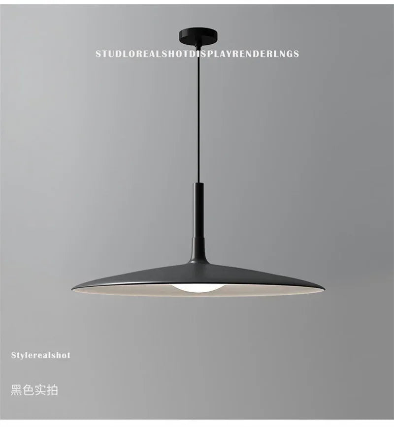 DecorBites™ LED UFO Pendant Lights: Nordic Aluminium Round Lamps for Home Decor and Indoor Lighting
