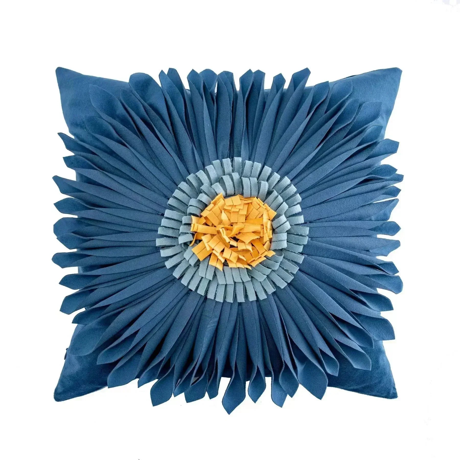 DecorBites™ Geometric Waves Tufted Pillow Covers with Embroidered Tassels