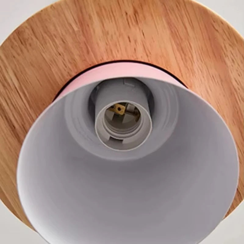 Nordic Macaron Wood Pendant Light