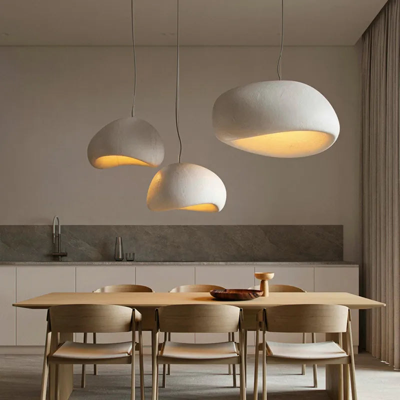 DecorBites™ Handmade Wabi Sabi LED Chandelier Modern Bedroom Lighting Pendant Lamp