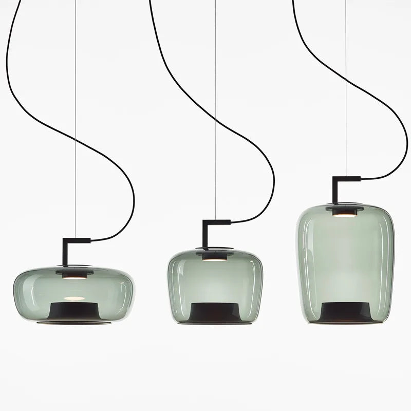 DecorBites™ Brokis Double Glass Pendant Lamp for Home Decor & Hospitality Spaces
