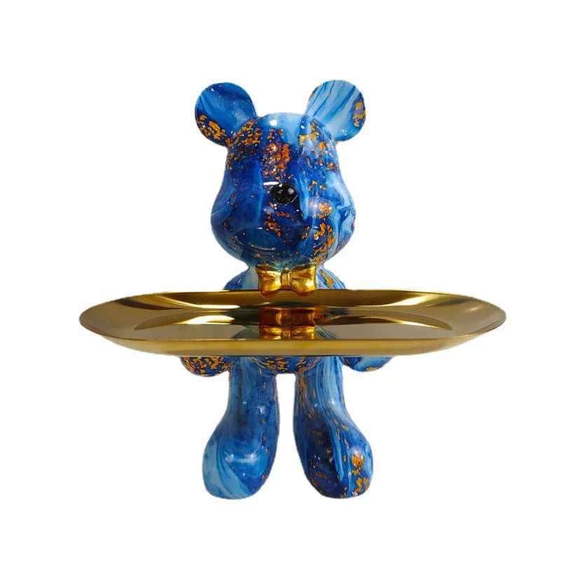 DecorBites™ Graffiti Bear Statue Ornament for Modern Home Decor