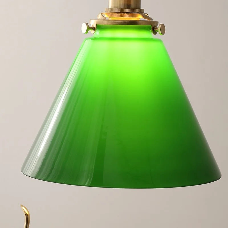 مصابيح قلادة LED زجاجية خضراء من DecorBites™، مصباح تعليق إسكندنافي حديث قابل للتعديل لغرفة النوم، المطبخ، الفندق