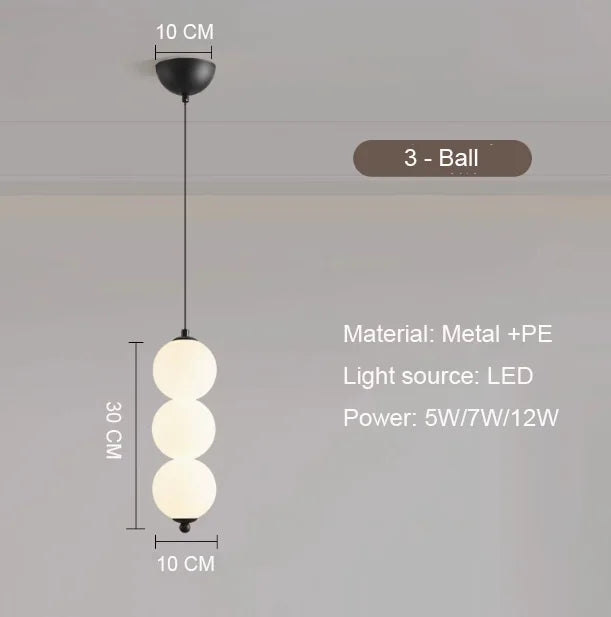 Nordic Gold 4-Globe Metal Pendant Light