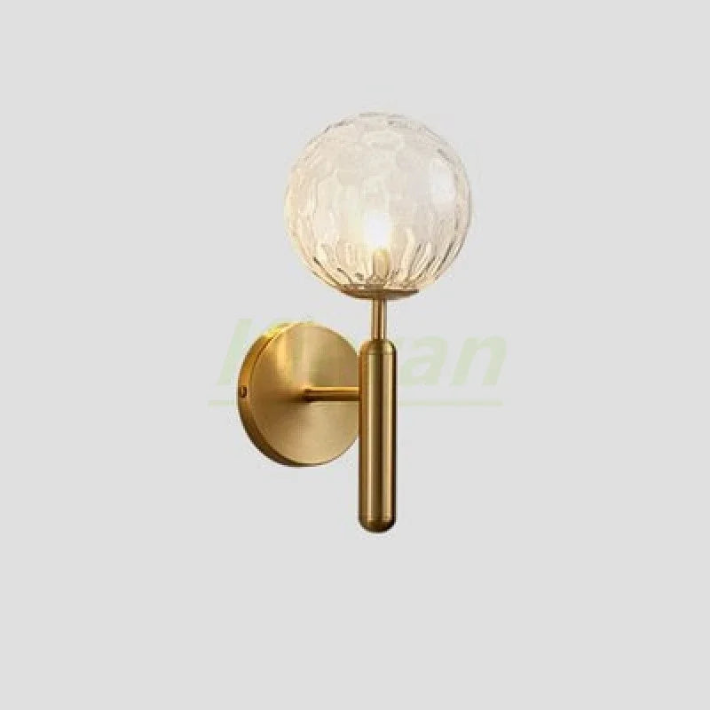 مصابيح حائط LED كروية زجاجية من ديكور بايتس™ لغرف النوم وغرف المعيشة والإضاءة الجانبية للسرير