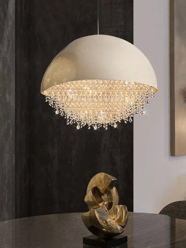 DecorBites™ Crystal Chandelier: Nordic Luxury Lighting for Living Room, Bedroom, and Dining Area