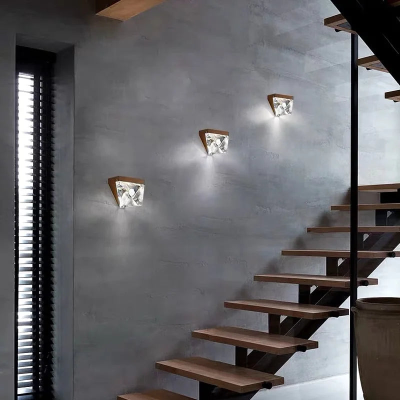 DecorBites™ Crystal Wall Sconce Light for Living Room Bedroom Hallway Lighting